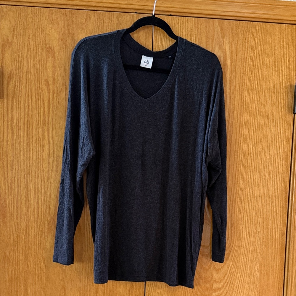 CAbi Black Serenity Tee … V-Neck Long Sleeve